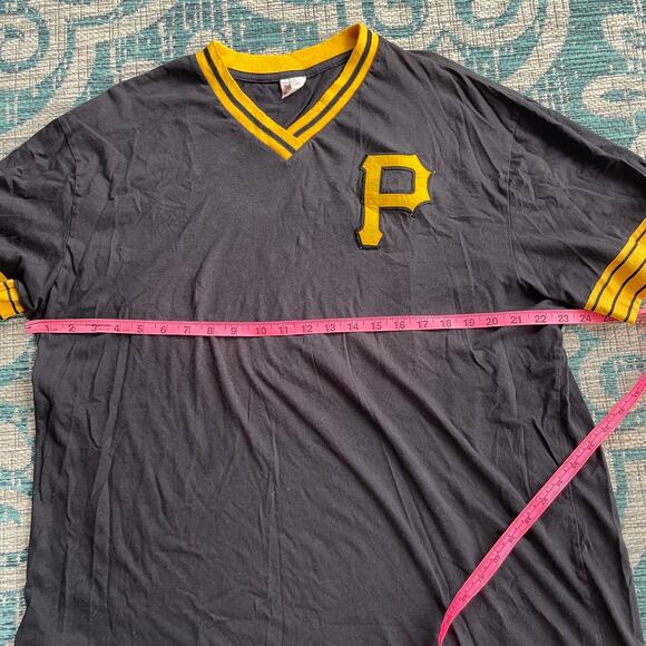 Vintage Pittsburgh Pirates‎ Mitchell & Ness Cooperstown Collection T-Shirt Black - Picture 11 of 13